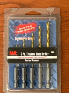 MIT 2936 5PC TITANIUNM DRILL BIT SET 1/16",3/32",1/8",5/32",3/16" SIZE LOT OF 2 - Picture 1 of 1