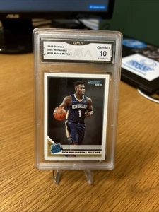 2019-20 Donruss Zion Williamson Rated Rookie #201 GMA 10 Pelicans - Foto 1 di 2