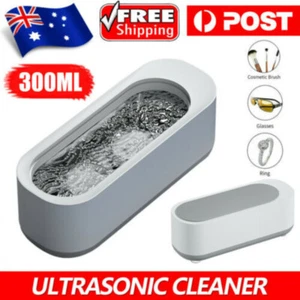 Ultrasonic Cleaner Sonic Wave Tank Glasses Watch Jewelry Cleaning Machine 300ML - Picture 1 of 16