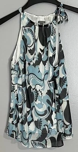 Ann Taylor Career Casual Floral Print Sleeveless Silk Blouse Sz 8 Gift On SALE!! - Picture 1 of 23