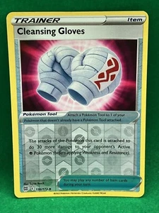 Cleansing Gloves Brilliant Stars Uncommon REVERSE HOLO Pokemon Card 136/172 - Picture 1 of 2
