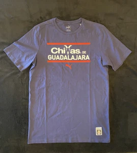 Mens Chivas de Guadalajara Puma T-Shirt Color Navy Blue NEW Size S - Picture 1 of 7