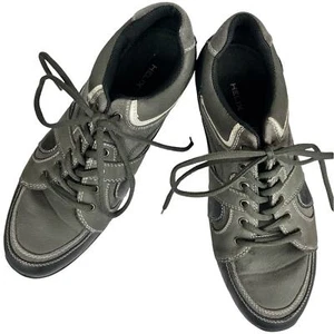 Helix Mens Casual Low Top Lace Up Sneaker Shoes Grey Size 10.5 - Picture 1 of 12