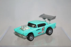 VTG 1976 Hot Wheels 1957 Chevy Power Command Teal Goodyear #67 Pullback Action - Picture 1 of 5