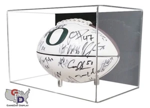 Estuche de exhibición de fútbol americano de acrílico montaje en pared protector UV NFL NCAA tamaño completo C nuevo en caja - Imagen 1 de 3