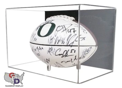 Acrylic Football Display Case Wall Mount UV Protectant NFL NCAA Full Size C NIB - Image 1 of 3