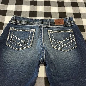 Jeans elasticizzato fibbia BKE Harper Capri misura 29 x 24,5 spessore punto metallizzato - Foto 1 di 10