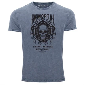 Neverless® Mens T-Shirt Vintage Shirt Printshirt Immortal Skull Vintage - Picture 1 of 6