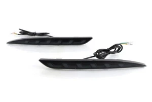 Black Housing Full LED Rear Bumper Fog Reflex Lamp for Tesla 17-23 Model 3 - Picture 1 of 6