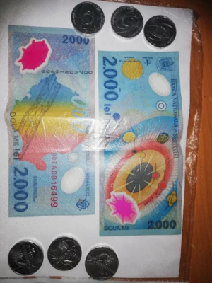 2000 Lei Romanian Bill Commemorative Bill Memorabilia Total Solar Eclipse 1999 - Image 1 of 4