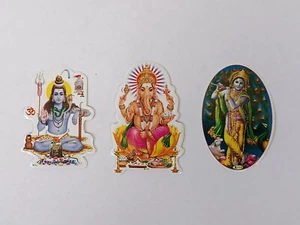 Window Hindu God Small Sticker Set * GANESH KRISHNA SHIVA * - Picture 1 of 4