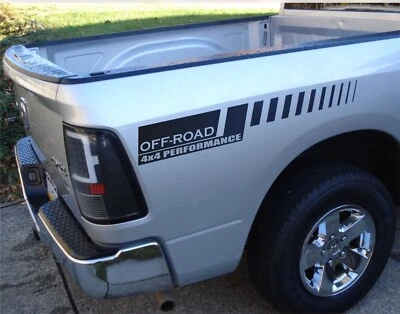 Calcomanías 4x4 para camioneta Dodge Ram 1500 todo terreno gráficos plataforma lateral trasera vinilo carreras Foto 1 de 2