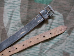GENUINE GERMAN ARMY WSS WW2 ZELTBHAN ZELT SHELTER or MESS TIN STRAP 1944 DATED - Picture 1 of 23