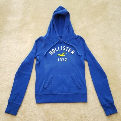 Suéter Hollister Adulto Extra Pequeño S Azul Pullover Sudadera con Capucha Manga Larga Gráfico Foto 1 de 4