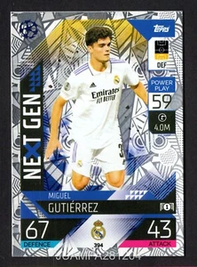 MIGUEL GUTIERREZ #394 REAL MADRID 2022/23 CROMO UEFA MATCH ATTAX 22/23 TOPPS - Picture 1 of 2