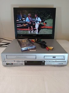 Sansui VHS 4-Head Hi-Fi VCR/DVD Combo Model VRDVD4000A Bundle Tested Working - Picture 1 of 10