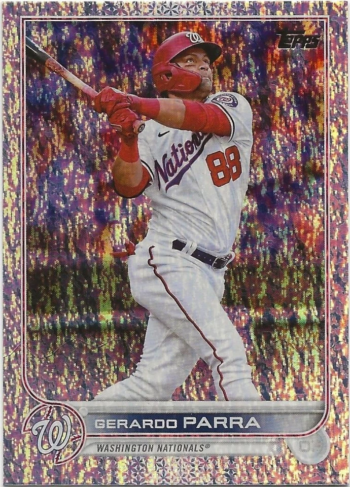 Juego de fábrica Topps 2022 GERARDO PARRA tablero de láminas brillantes/390 Nationals #583 Foto 1 de 1