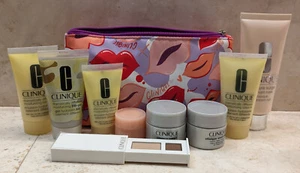 Clinique Skincare Makeup 10 Pcs Deluxe Sample Size Gift Bag - Picture 1 of 2