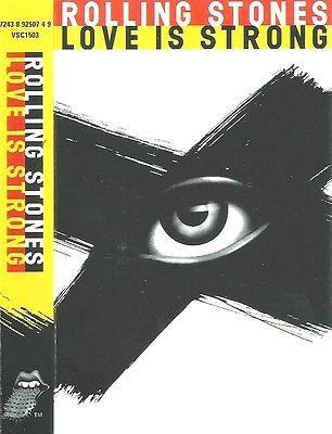 The Rolling Stones ‎Love Is Strong CASSETTE SINGLE Rock Blues Rock & Roll 1994 - Image 1 of 4
