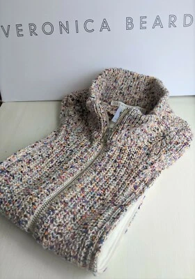 NWT VERONICA BEARD Dickey Nerissa Sweater Pink Blue Purple Speckled $250 - Image 1 of 4