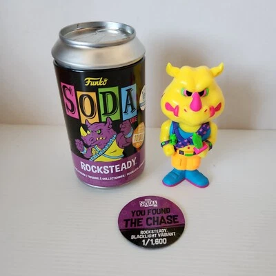 Funko Rocksteady Blacklight Soda Chase 1/1600 piezas Teenage Mutant Ninja Turtles Foto 1 de 3