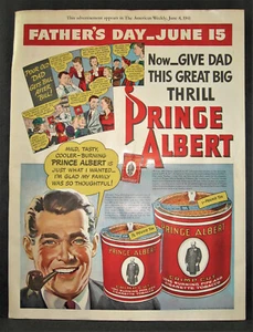 Vintage 1941 Prince Albert Tobacco Dist Promo Lg 16x21 Poster Sign -Not A Mag Ad - Picture 1 of 1