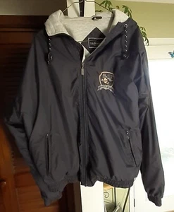 Men's Hooded Holloway Jacket U.S Air Force Sz LARGE Nylon USAF B52 Bombwing LA - Picture 1 of 5