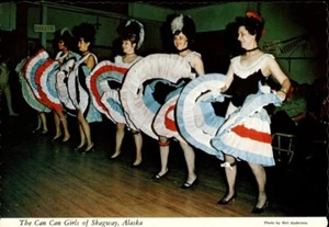 Skagway, AK Can Can Girls Alaska Postkarte - Bild 1 von 2