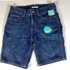Lee Shorts Womens 10M Riders Denim Blue Zip Up Bermuda Mid Rise New With Tags
