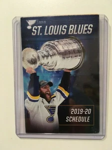 NHL ST. LOUIS BLUES 2019-2020 HOCKEY POCKET SCHEDULE 2019 STANLEY CUP CHAMPS NEW - Picture 1 of 4