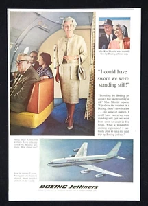 Boeing Jetliner Flugzeug Werbung Vintage 1961 Boeing 720 Werbung - Bild 1 von 2