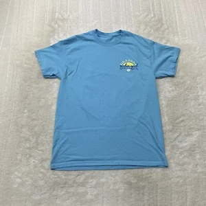 Girlie Girl Orginal Womens Size M Buckle Up Buttercup Back Graphic Blue T-Shirt  - Picture 1 of 9