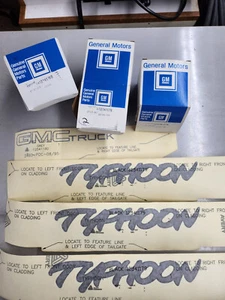 NOS 1992-1993 GMC Tpyhoon complete set of Decals For 2 Doors & Tailgate Gray  - Picture 1 of 5