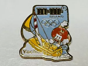 1992 Sommer Olympia XXV Reversnadel Barcelona knusprig orange M&M Segeln - Bild 1 von 2