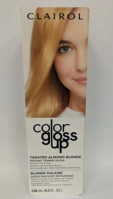 LOTE DE 4 CLAIROL COLOR BRILLO TONIFICACIÓN INSTANTÁNEA BRILLO TOSTADO RUBIO ALMENDRA 4,3 oz Foto 1 de 2