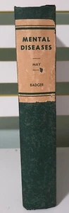 Mental Diseases: A Public Health Problem! Vintage 1922 HC Book by James V. May! - Picture 1 of 2