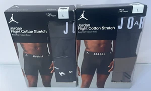 Jordan Flight Men’s Cotton Stretch Boxer Brief 2 Pack Size Large NWT MSRP $38 - Picture 1 of 6
