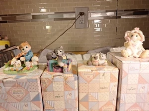 Menge 4 Calico Kätzchen von Enesco Fiddle Valentine, Seelenverwandte, Gepäck - Bild 1 von 13