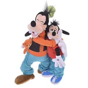 Disney Store Offizielles Produkt Goofy & Max Stofftier Set Umarmen & Lächeln Pose - Bild 1 von 12