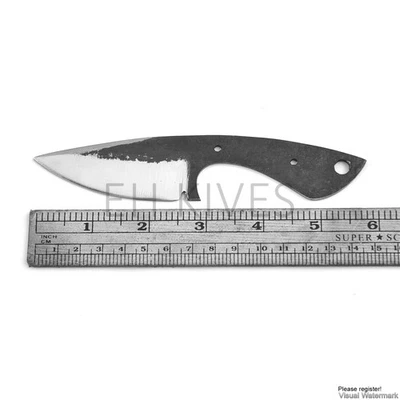 6''  Handmade Carbon Steel Hunting Knifemaking Supply Skinner Blank Blade Knife - Image 1 of 4