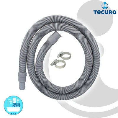 tecuro Ablaufschlauch Verlängerung (geeignet für Wasch- / Spülmaschine) grau - Bild 1 von 4