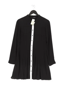 The Kooples Women's Midi Dress M Black 100% Polyester Shirt Dress - Picture 1 of 6