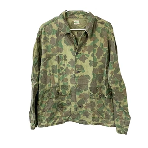 Vintage 60s Kamo Pocket Front Camo Shirt Jacket Hunting Medium Chest 43" Medium - Picture 1 of 11