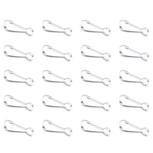 20 Piezas Llavero Acero Inoxidable Pequeño Gancho a Presión Clip de Resorte Mosquetón - Imagen 1 de 12