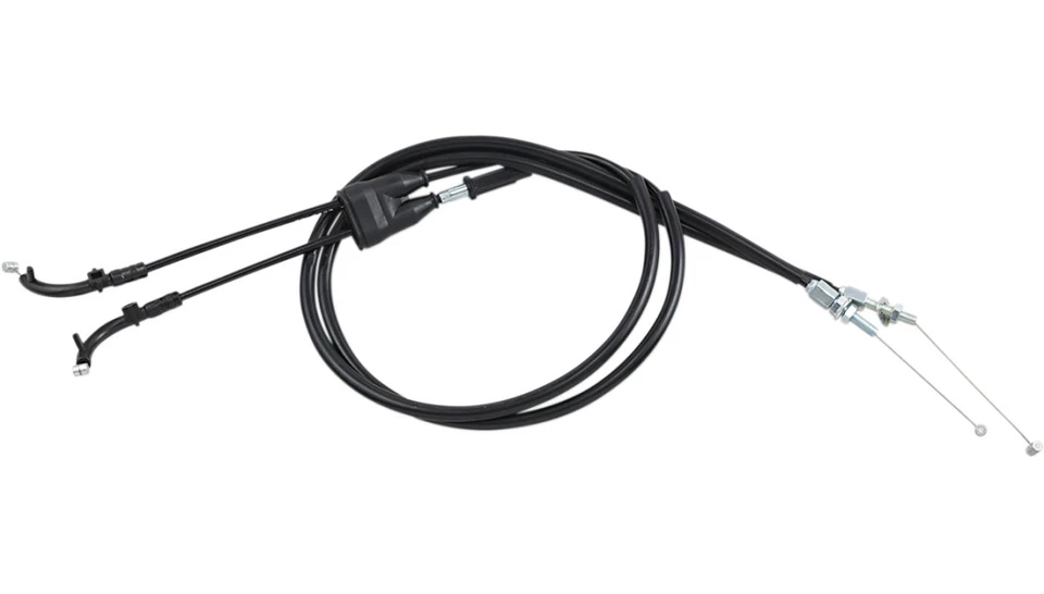 Motion Pro 03-0429 Black Vinyl Push/Pull Throttle Cable Set for Kaw KX250F 13-16 - Image 1 of 1