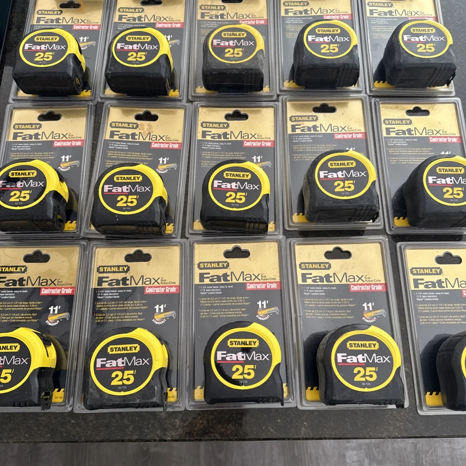 STANLEY FATMAX 25' FITA MÉTRICA #33-725 1 1/4"X25FT FRETE GRÁTIS NOVO 6123012 - Imagem 1 de 4