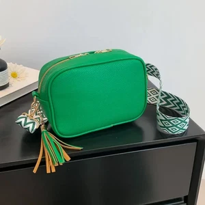 Bolso de Hombro, Bandolera Pequeña Cuadrada de Moda, Color Sólido Informal - Imagen 1 de 26
