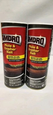 Amdro Mole & Gopher Pellet Bait Ready To Use Pellets Net Weight 1 Lb. (454g)  - Image 1 of 4