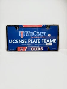 CHICAGO CUBS NEW License Plate Frame Metal Chrome Plated - Picture 1 of 1