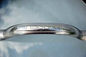 SCANPAN ~ Stainless & Glass LID ONLY ~ 10" dia. fits 9¼" opening ~ READ! - Picture 1 of 5